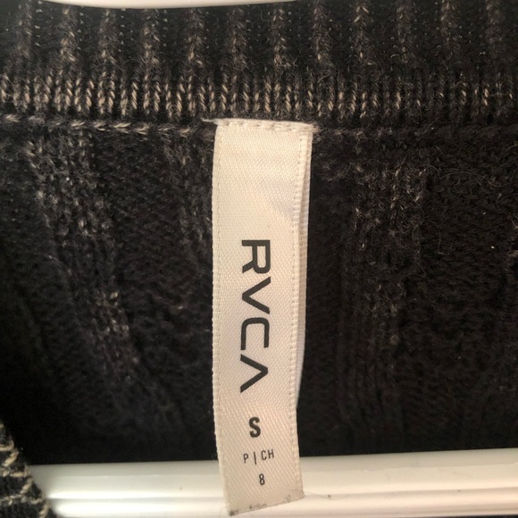 RVCA cable knit acid wash sweater - Picture 6 of 10